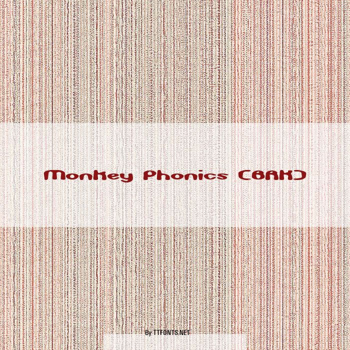 Monkey Phonics (BRK) example